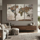 World Map Canvas Print – Framed Detailed Map of the World by MyGreatCanvas | Canvas Wall Art Prints | Photo Prints & Wall Decor
