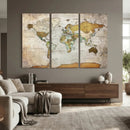 Personalized World Map Canvas Print – Colorful Watercolor by MyGreatCanvas | Canvas Wall Art Prints | Photo Prints & Wall Decor