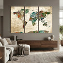 World Map Canvas Print – Framed Detailed Map of the World by MyGreatCanvas | Canvas Wall Art Prints | Photo Prints & Wall Decor