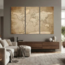 Colorful Watercolor World Map Canvas Wall Art – Framed by MyGreatCanvas | Canvas Wall Art Prints | Photo Prints & Wall Decor