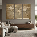 World Map Wall Art Canvas Print, Framed Map Art Picture by MyGreatCanvas | Canvas Wall Art Prints | Photo Prints & Wall Decor