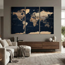 World Map Canvas Print – Detailed Map of the World Wall Art by MyGreatCanvas | Canvas Wall Art Prints | Photo Prints & Wall Decor