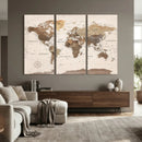 World Map Canvas Print – Framed Detailed Map of the World by MyGreatCanvas | Canvas Wall Art Prints | Photo Prints & Wall Decor