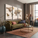 World Map Canvas Print – Framed Detailed Map of the World