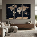 Grunge Wall Art World Map Canvas Print by MyGreatCanvas | Canvas Wall Art Prints | Photo Prints & Wall Decor