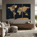 Framed Large World Map Wall Art Canvas Print – Stunning by MyGreatCanvas | Canvas Wall Art Prints | Photo Prints & Wall Decor