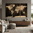 World Map Canvas Print – Detailed Map of the World Wall Art