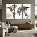 World Map Wall Art Canvas Print for Office Wall Decor by MyGreatCanvas | Canvas Wall Art Prints | Photo Prints & Wall Decor