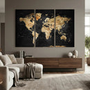 World Map Canvas Wall Art with Famous Landmarks – Framed by MyGreatCanvas | Canvas Wall Art Prints | Photo Prints & Wall Decor