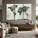World Map Canvas Print – Framed Travel Map Wall Art for by MyGreatCanvas | Canvas Wall Art Prints | Photo Prints & Wall Decor
