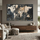 World Map Canvas Print – Detailed Map of the World Wall Art by MyGreatCanvas | Canvas Wall Art Prints | Photo Prints & Wall Decor