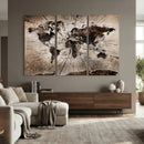 Black and White World Map Canvas Print – Framed Wall Art for by MyGreatCanvas | Canvas Wall Art Prints | Photo Prints & Wall Decor