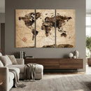 World Map Wall Art Canvas Print by MyGreatCanvas | Canvas Wall Art Prints | Photo Prints & Wall Decor