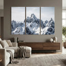 Snowy Mountain Range Canvas Print, Alpine Peaks Landscape by MyGreatCanvas | Canvas Wall Art Prints | Photo Prints & Wall Decor