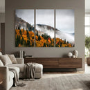 Autumn Forest Wall Art Canvas Print, Foggy Mountain by MyGreatCanvas | Canvas Wall Art Prints | Photo Prints & Wall Decor