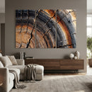Abstract Tree Ring Wall Art Print – Natural Rustic Wood by MyGreatCanvas | Canvas Wall Art Prints | Photo Prints & Wall Decor
