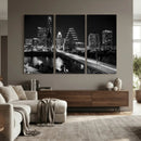 Austin Skyline Wall Art Canvas Print, Austin Downtown Night by MyGreatCanvas | Canvas Wall Art Prints | Photo Prints & Wall Decor
