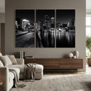 Boston Wall Art Canvas Print, Boston City Downtown Night by MyGreatCanvas | Canvas Wall Art Prints | Photo Prints & Wall Decor