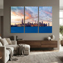 Chicago Wall Art Canvas Print - Chicago City Downtown Night by MyGreatCanvas | Canvas Wall Art Prints | Photo Prints & Wall Decor