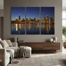 Chicago Wall Art Canvas Print - Chicago City Downtown Night by MyGreatCanvas | Canvas Wall Art Prints | Photo Prints & Wall Decor