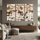Large Longhorn Wall Art Canvas Print - Abstract Cow Animal by MyGreatCanvas | Canvas Wall Art Prints | Photo Prints & Wall Decor