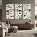 Abstract Texas Cow Canvas Print for Cabin and Western Home by MyGreatCanvas | Canvas Wall Art Prints | Photo Prints & Wall Decor