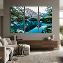 Alpine Mountain Lake Wall Art Canvas Print – Turquoise by MyGreatCanvas | Canvas Wall Art Prints | Photo Prints & Wall Decor
