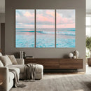 Ocean Wave Wall Art Canvas Print, Pastel Surf Seascape by MyGreatCanvas | Canvas Wall Art Prints | Photo Prints & Wall Decor