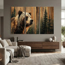 Grizzly Bear Wall Art Canvas Print, Rustic Wildlife Bear by MyGreatCanvas | Canvas Wall Art Prints | Photo Prints & Wall Decor