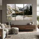 Lake Braies Alpine Landscape Wall Art Canvas Print, by MyGreatCanvas | Canvas Wall Art Prints | Photo Prints & Wall Decor