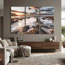 Rocky Coast Ocean Sunset Wall Art Canvas Print, Dramatic by MyGreatCanvas | Canvas Wall Art Prints | Photo Prints & Wall Decor