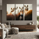 Wild Horse Herd Wall Art Canvas Print, Natural Horse by MyGreatCanvas | Canvas Wall Art Prints | Photo Prints & Wall Decor