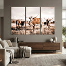 Texas Longhorn Cattle Wall Art Canvas Print, Sepia Western by MyGreatCanvas | Canvas Wall Art Prints | Photo Prints & Wall Decor