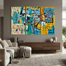 Basquiat Style Bird Bull Graffiti Wall Art Canvas Print, by MyGreatCanvas | Canvas Wall Art Prints | Photo Prints & Wall Decor