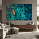Turquoise Ocean Boat Wall Art Canvas Print by MyGreatCanvas | Canvas Wall Art Prints | Photo Prints & Wall Decor