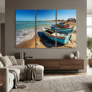 Coastal Fishing Boats Wall Art Canvas Print, Sunset Beach by MyGreatCanvas | Canvas Wall Art Prints | Photo Prints & Wall Decor