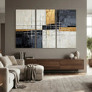 Gold Abstract Wall Art Canvas Print, Modern Luxury Geometric by MyGreatCanvas | Canvas Wall Art Prints | Photo Prints & Wall Decor