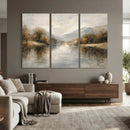 Abstract Landscape Wall Art Canvas Print, Modern Lake by MyGreatCanvas | Canvas Wall Art Prints | Photo Prints & Wall Decor