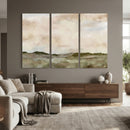 Muted Watercolor Hill Landscape Print — Beige Taupe Cloudy by MyGreatCanvas | Canvas Wall Art Prints | Photo Prints & Wall Decor