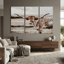 Texas Longhorn Bull Rustic Wall Art Canvas Print by MyGreatCanvas | Canvas Wall Art Prints | Photo Prints & Wall Decor