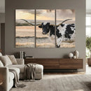 Texas Longhorn Bull Rustic Wall Art Canvas Print by MyGreatCanvas | Canvas Wall Art Prints | Photo Prints & Wall Decor