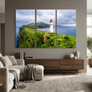 Coastal Lighthouse Wall Art Canvas Print, Cliffside Ocean by MyGreatCanvas | Canvas Wall Art Prints | Photo Prints & Wall Decor