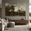 Adolf Dressler Landscape of the Oder River Wall Art Canvas by MyGreatCanvas | Canvas Wall Art Prints | Photo Prints & Wall Decor