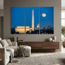 Washington DC Skyline Wall Art Canvas Print – Lincoln by MyGreatCanvas | Canvas Wall Art Prints | Photo Prints & Wall Decor