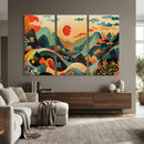 Yayoi Kusama Boho Mountain Landscape Large Wall Art, by MyGreatCanvas | Canvas Wall Art Prints | Photo Prints & Wall Decor