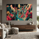 Colorful Japanese Landscape Print: Maximalist Panoramic Wall by MyGreatCanvas | Canvas Wall Art Prints | Photo Prints & Wall Decor