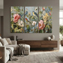 Vintage Birds and Flowers Wall Art Canvas Print, Botanical by MyGreatCanvas | Canvas Wall Art Prints | Photo Prints & Wall Decor