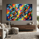 Geometric Abstract Wall Art Canvas Print, Bold Color by MyGreatCanvas | Canvas Wall Art Prints | Photo Prints & Wall Decor