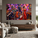 Jazz Band Canvas Wall Art — Jazz Club Singer Saxophone Print by MyGreatCanvas | Canvas Wall Art Prints | Photo Prints & Wall Decor