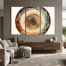 Natural Wood Slice Wall Art Canvas Print, Tree Ring Wall by MyGreatCanvas | Canvas Wall Art Prints | Photo Prints & Wall Decor
